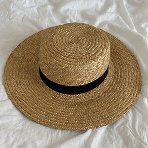 Straw Boater Hat